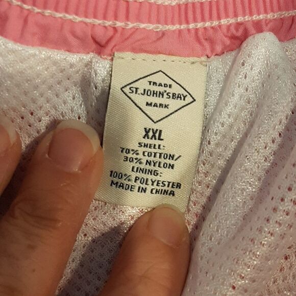 St. John's Bay Pink Swim Trunks - Picture 4 of 6